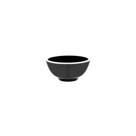 Jab Vintage Black/White Rim Enamel Look Round Bowl 125X60Mm