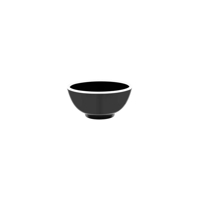 Jab Vintage Black/White Rim Enamel Look Round Bowl 125X60Mm