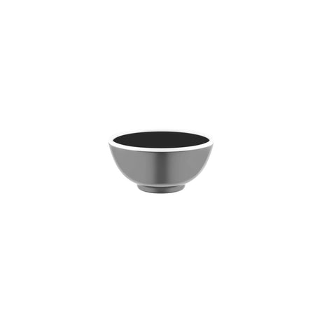 Jab Vintage Grey/White Rim Enamel Look Round Bowl 125X60Mm