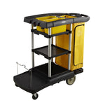 Jiwins Multifunctional Clean Cart Black Pp 1212x575x1129mm