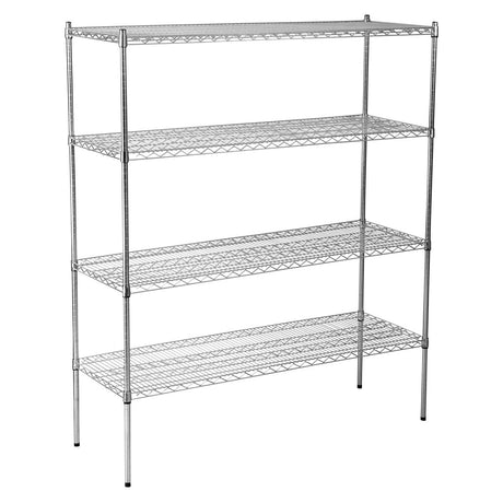 Jiwins Wire Shelf Unit Complete Chromed 1825X355X1800Mm