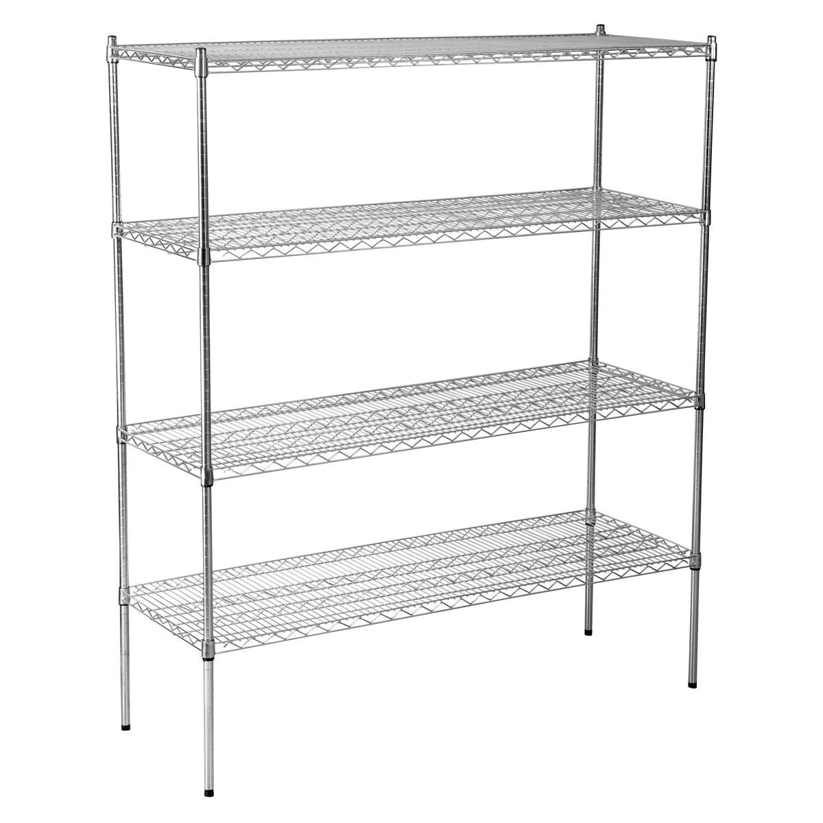 Jiwins Wire Shelf Unit Complete Chromed