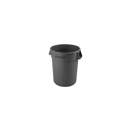 Jiwins Round Recycle Bin Grey Pe 398X434Mm 38Lt