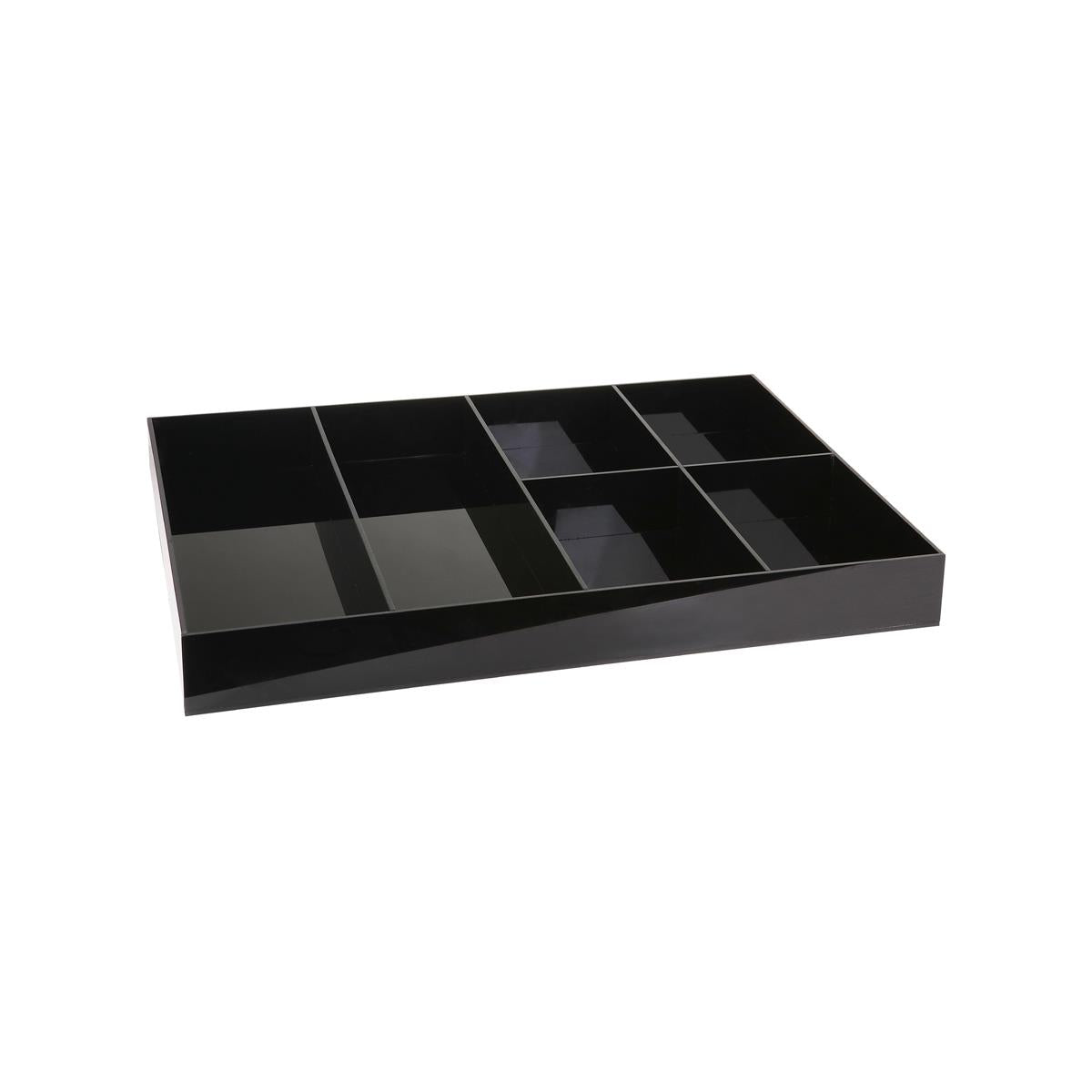 Jiwins Top Divider Housekeeping Cart Black Acr 620x480x65mm (Sold in sets of 6)