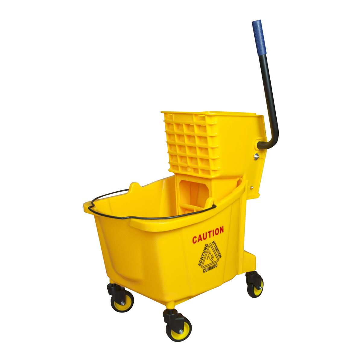 Jiwins Single Mop Wringer Trolley Yellow Pp 555x335x16mm