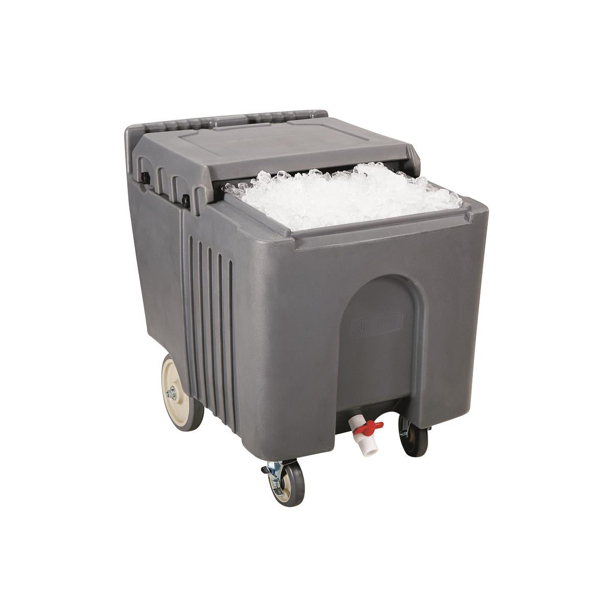 Jiwins Sliding Ice Caddy 110L Grey Pe&Pu 585x800x745mm