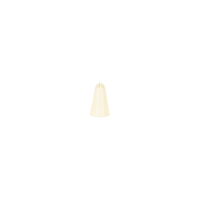 Chef Inox Thermo Decorating Tube Star Plastic 7Mm White