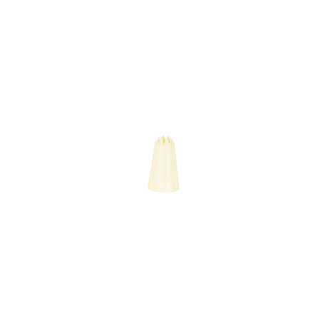 Chef Inox Thermo Decorating Tube Star  Plastic 11Mm White