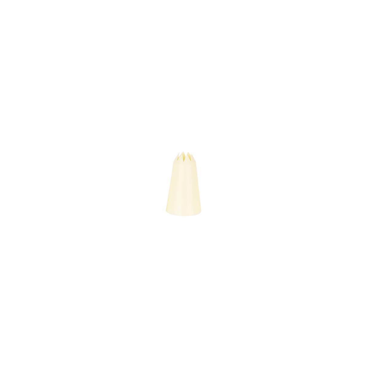 Chef Inox Thermo Decorating Tube Star Plastic 3mm White