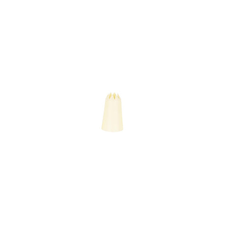 Chef Inox Thermo Decorating Tube Star  Plastic 13Mm White