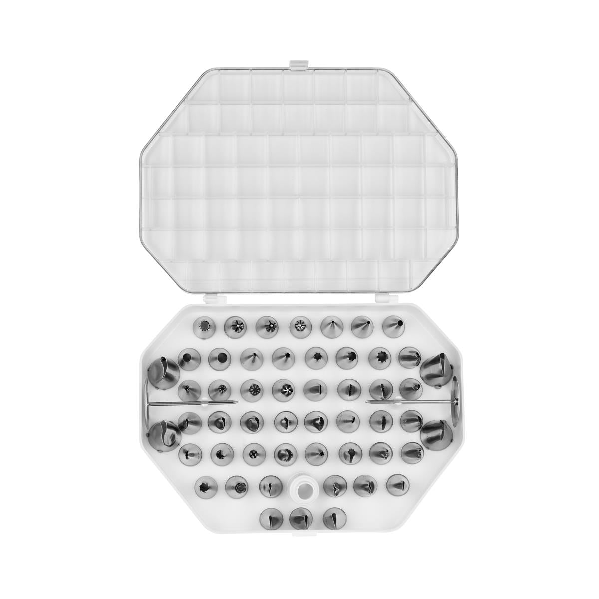 Chef Inox Decorating Tube Set 52Pc Nickle Plated