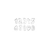 Chef Inox Cutter Set 9Pc Numbers Tin 35mm