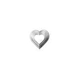 Chef Inox Cutter Set 6Pc Heart Tin 50-90mm