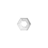 Chef Inox Cutter Set 6Pc Hexagon Tin Set 45-95mm