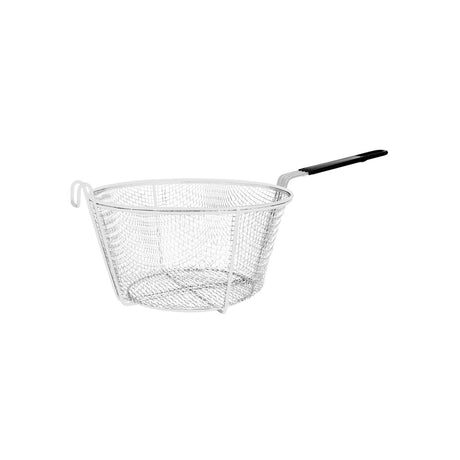 Chef Inox Fry Basket Round Chrome Plated 300Xh150/Hdl210Mm
