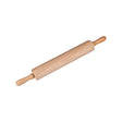 Chef Inox Rolling Pin Wood W/S/S Ball Bearings 70X380Mm