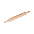 Chef Inox Rolling Pin Wood W/S/S Ball Bearings 70X450Mm