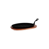 Chef Inox Steak Sizzler W/Hdl Gray Fin Cast Iron L290xw180mm