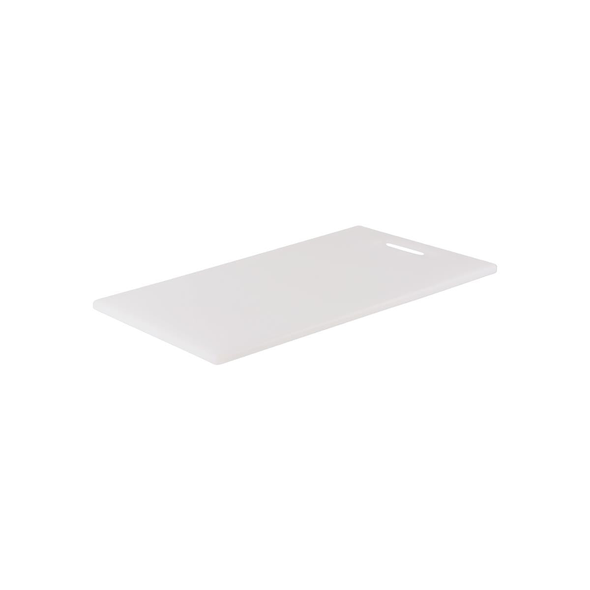 Chef Inox Cutting Board Haccp W/Hdl Pe 300X450X12Mm White