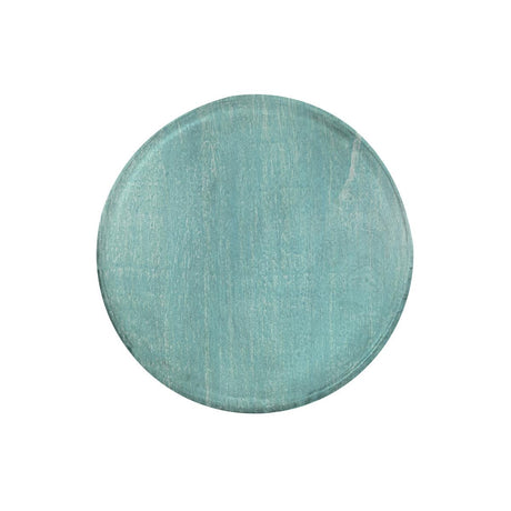 Chef Inox Round Serving Board Mangowood 300X15Mm Aqua