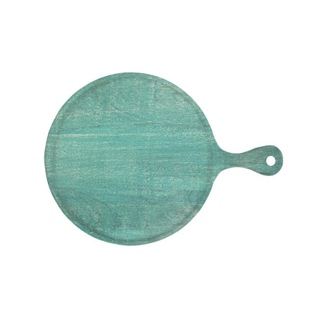 Chef Inox Rnd Serving Board W/Hdl  Mangowd 300X400X15Mm Aqua