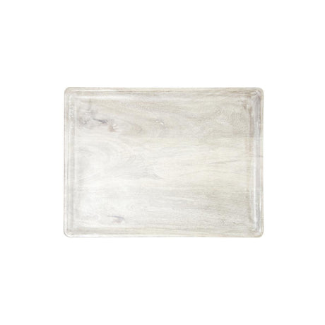Chef Inox Rect Serving Board Mangowood 350X255X15Mm White