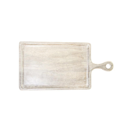 Chef Inox Rect Serving Board W/Hdl Mangowd 520X700X440Mm Whi
