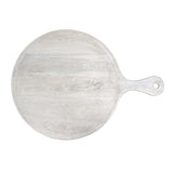 Chef Inox Rnd Serving Board W/Hdl Mangowood 570x780x35mm