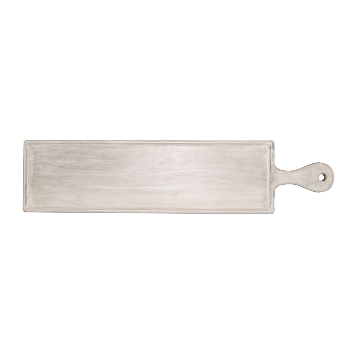 Chef Inox Rect Serving Board W/Hdl Mangowd 670x850x200mm