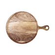 Chef Inox Rnd Serving Board W/Hdl Mangowood 300X400X15Mm Nat