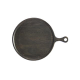 Chef Inox Rnd Serving Board W/Hdl Mangowood 300X400X15Mm Drk