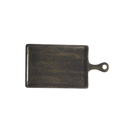 Chef Inox Rect Serving Board W/Hdl Mangowd 260X360X180Mm Drk