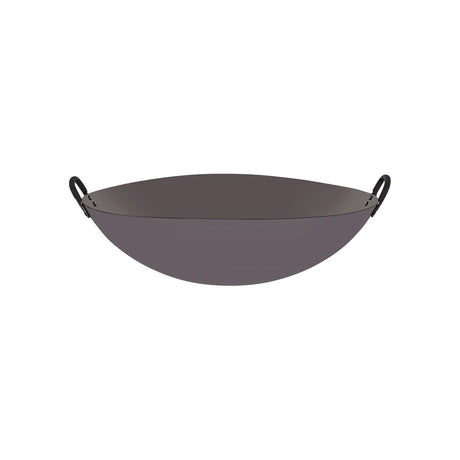 Chef Inox Wok Cast Iron W/Rnd Bottom & 2 Hdls 450Mm/18"