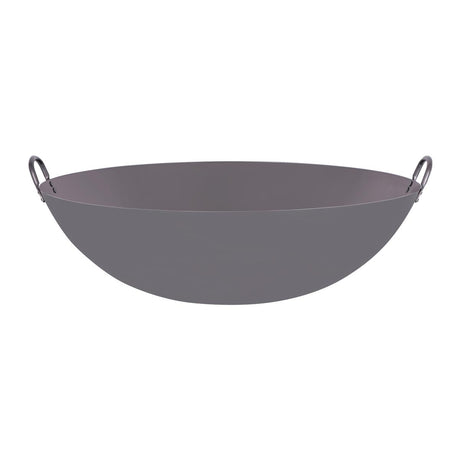Chef Inox Wok Cast Iron W/Rnd Bottom & 2 Hdls 600Mm/24"