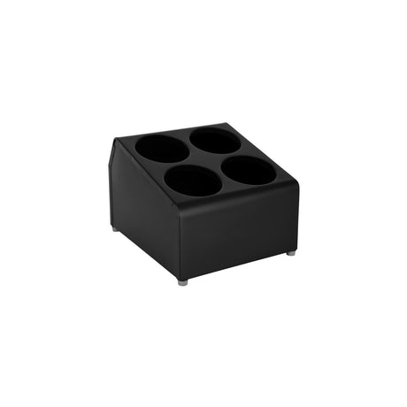 Chef Inox Cutlery Cylinder Holder S/S Blk 4 Hole 2X2 104Mm