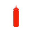 Chef Inox Squeeze Bottle Wide Mouth Pp 720Ml/24Oz Red