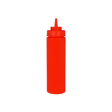 Chef Inox Squeeze Bottle Wide Mouth Pp 720Ml/24Oz Red