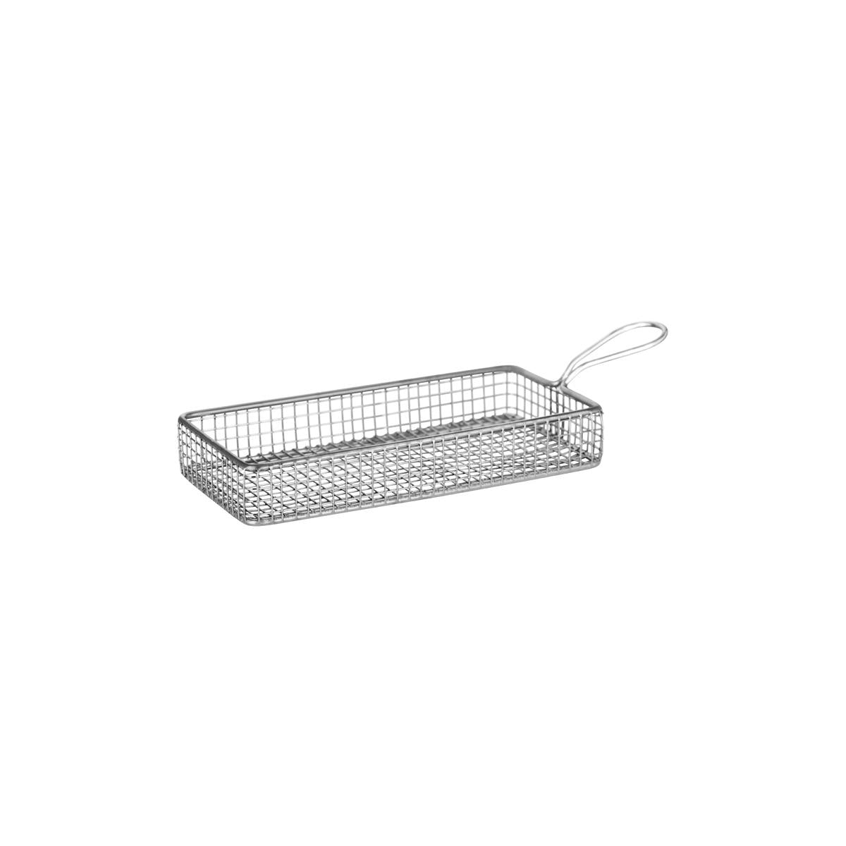 Chef Inox Rectangular Serving Basket W Hdl Wire (Sold in sets of 6)