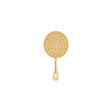 Chef Inox Ice Scoop/Round Julep Perf Gold Plated 80X160Mm