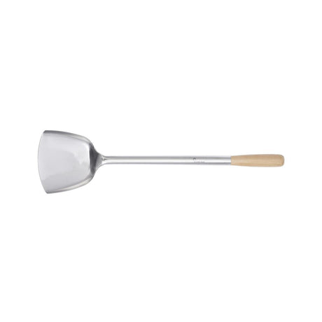 Chef Inox Wok Non Stick Turner S/S W/Wooden Hdl 110X360Mm