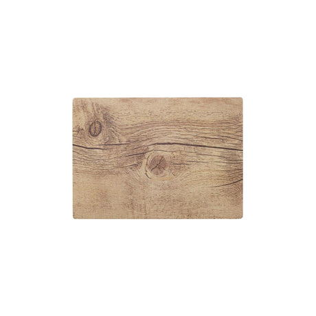 Chef Inox Rect Pizza Board Ma 360X255Mm Oak Wood Effect