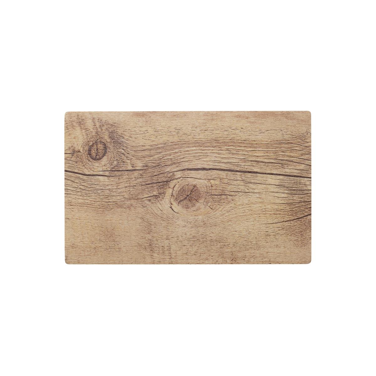 Chef Inox Rect Pizza Board Ma 410X255Mm Oak Wood Effect