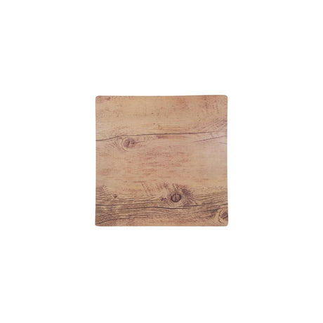 Chef Inox Square Pizza Board Ma 255X255Mm Oak Wood Effect