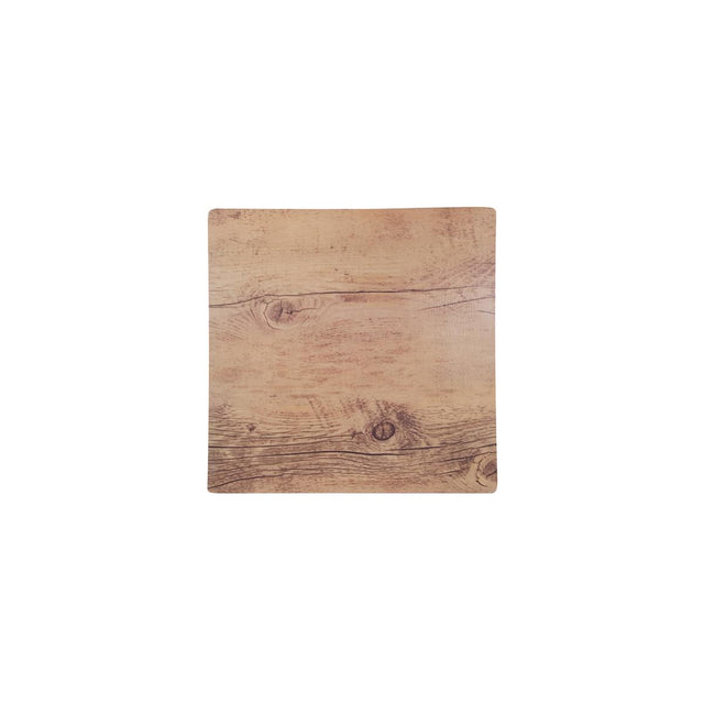 Chef Inox Square Pizza Board Ma 255X255Mm Oak Wood Effect