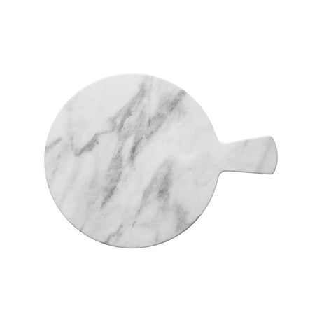 Chef Inox Pizza Brd Rnd W/Hdl Melamine 372Mm Marble Effect