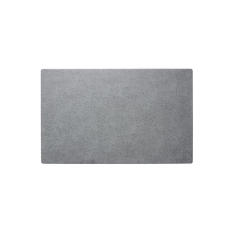 Chef Inox Pizza Brd Rect Melamine 410X255Mm Light Grey Slate