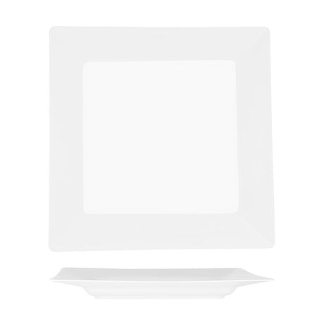Superware Square Plate W/Rim 400Mm  (20185)