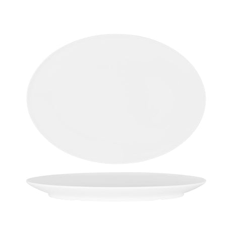 Superware Oval Platter 410Mm Coupe White (20125)