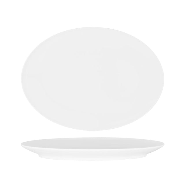 Superware Oval Platter 410Mm Coupe White (20125)