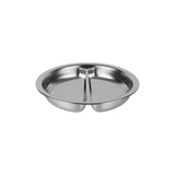 Chef Inox Round Divided Pan 18/8 4.0L Suit 54915 340x65mm